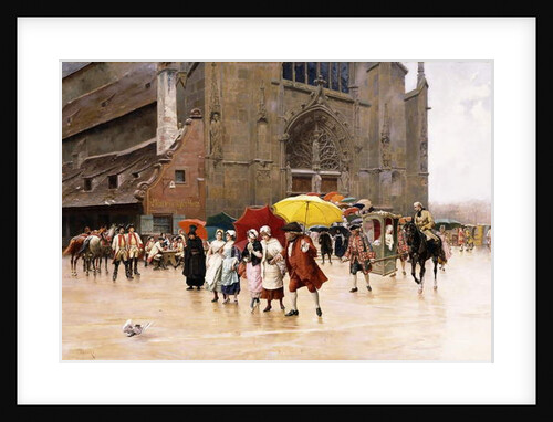 After Church by Charles Edouard Delort