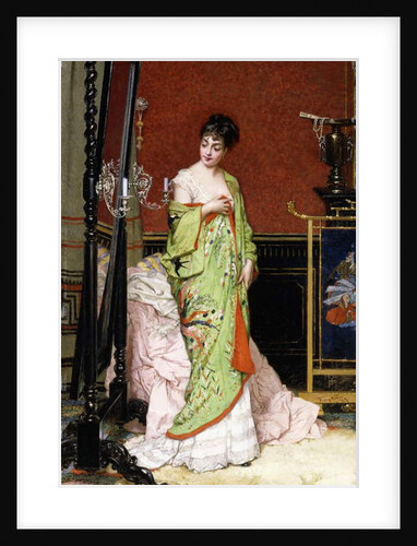 The Green Kimono, 1876 by Frans Verhas