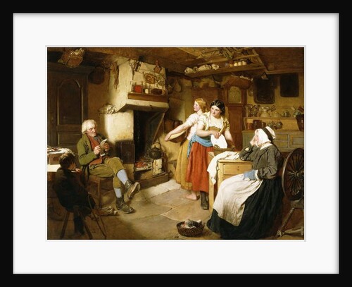 A Family in an Interior by John Faed