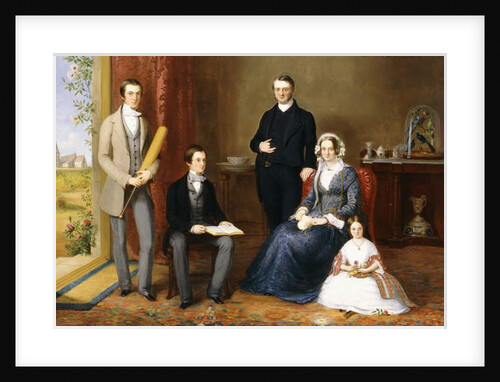 The Reverend John Witherington, Vicar of Tetsworth, Oxon, with his Family, 1854 by John Bridges