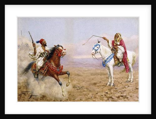 Arab Horsemen by Giulio Rosati