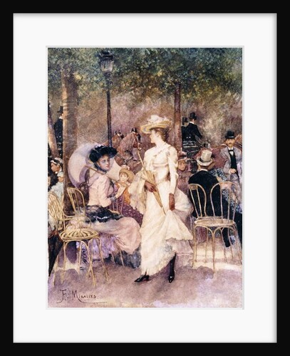 Figures in a Park by Francesco Miralles Galaup