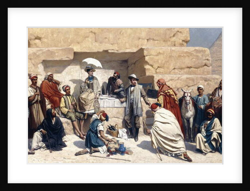 The Visit to the Pyramids in Gizeh, Egypt by Franz Vinck