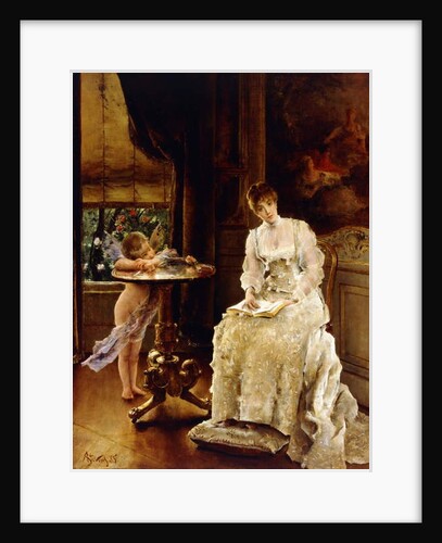 Love's Messenger, c.1885 by Alfred Emile Stevens