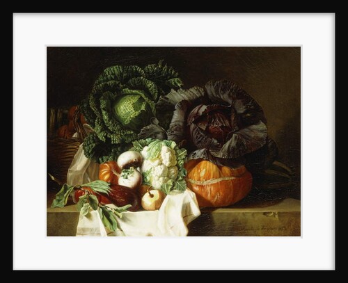 Still Life of Winter Vegetables by Henrietta de Longchamp