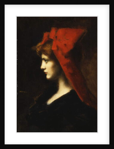 The Red Hat by Jean-Jacques Henner