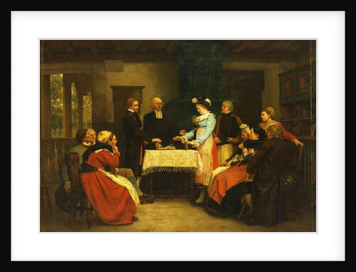 An Alsatian Wedding, 1869 by Gustave Brion