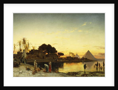 On the Nile, c.1875 by Herman David Salomon Corrodi