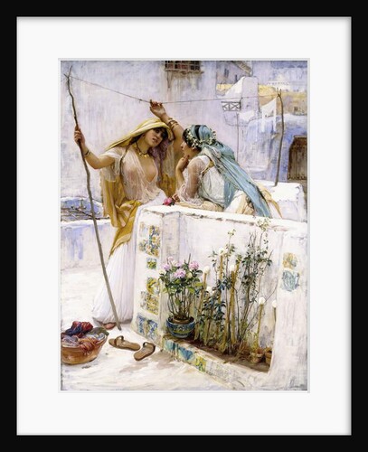 The Neighbours, Terraces of Algiers, 1887 by Frederick Arthur Bridgman