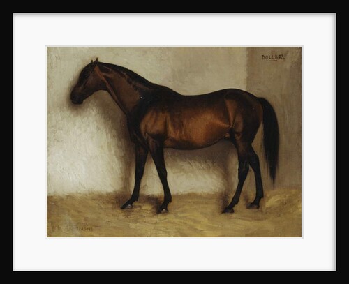 Dollar, A bay hunter in a Loose Box by Jean Leon Gerome