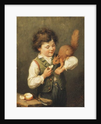 The Pet Squirrel by Heinrich Hirt