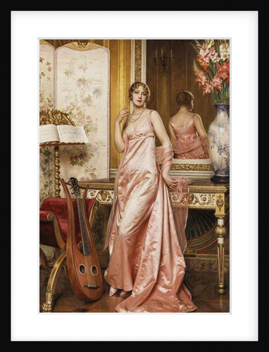 An Elegant Lady in an Interior by Joseph Frederick Charles Soulacroix
