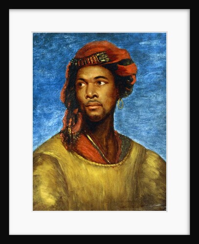 Portrait of a Moor with a Red Turban by Horace Vernet