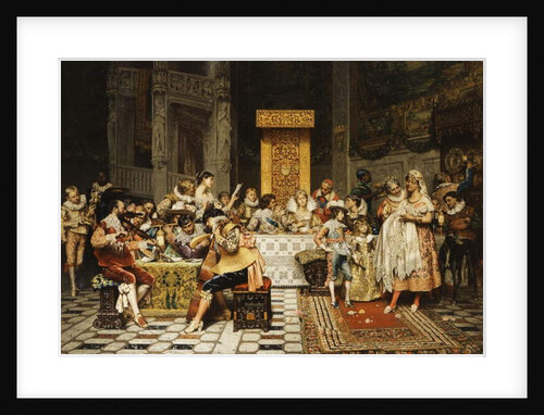 Baptism of the Conde by Adolphe Alexandre Lesrel