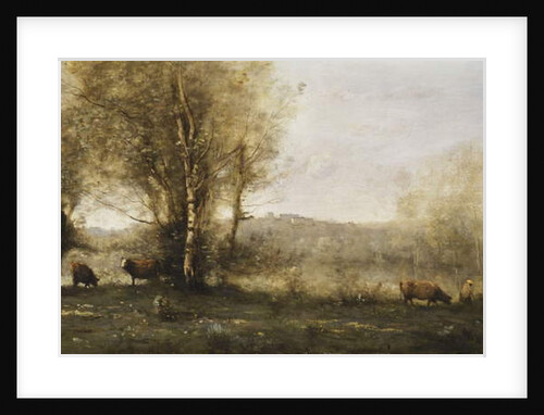 The Pond with Three Cows, c.1855-60 by Jean Baptiste Camille Corot