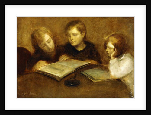 Girls Reading, by Eugene Carriere