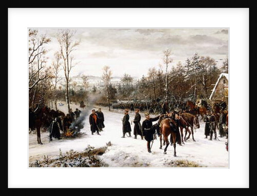 Arrival of Prince Frederick Charles on the Battlefield of Vionville, 1876 by Conrad Freyberg