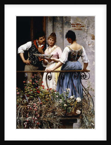 On the Balcony, 1889 by Eugen von Blaas