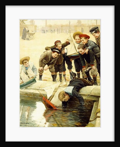 Boys and their Sailboats by Paul Charles Chocarne-Moreau