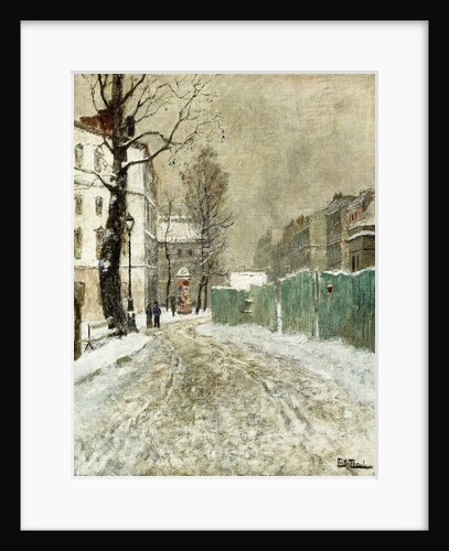 Back Street, Montmartre by Fritz Thaulow