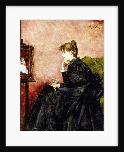 Lady in Black by Alfred Emile Stevens