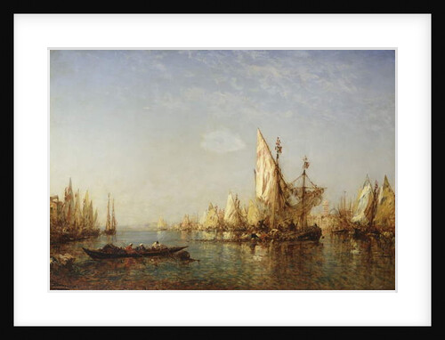 Shipping on the Grand Canal, Venice by Felix Ziem