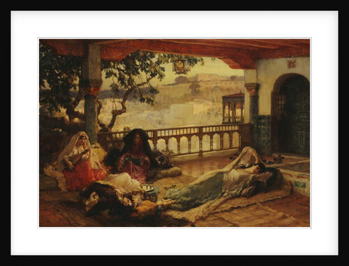 Evening over Algiers, c.1880-1889 by Frederick Arthur Bridgman
