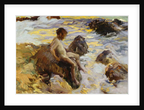 Boy in the Breakers, Javea, 1900 by Joaquin Sorolla y Bastida