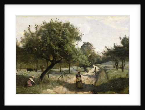 Path with Apple Trees, 1850-60 by Jean Baptiste Camille Corot