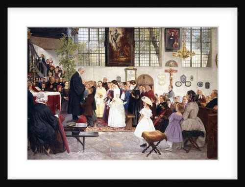 The Confirmation, 1863 by Wilhelm August Stryowski