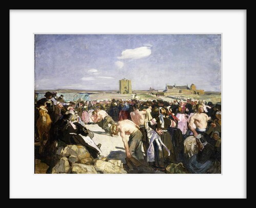 A Wrestling Match by Lucien Simon