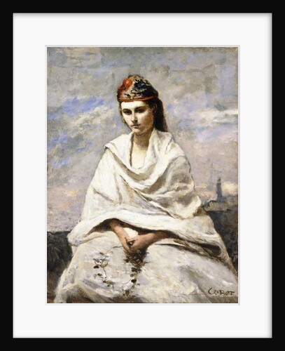 A Young Greek with a white shawl, c.1868-70 by Jean Baptiste Camille Corot