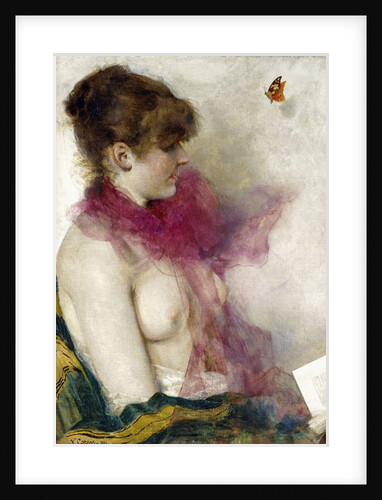 The Silk Scarf by Vittorio Matteo Corcos