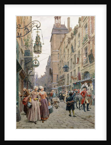 The Busy Street, 1898 by Maurice Leloir