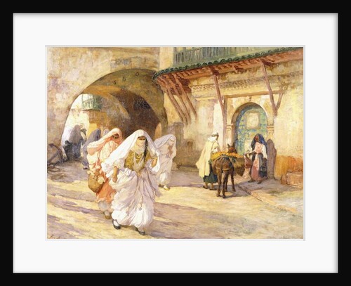 Arab Women in a Street by Frederick Arthur Bridgman