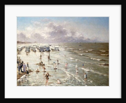 The Beach at Ostend, 1892 by Adolphe Jacobs