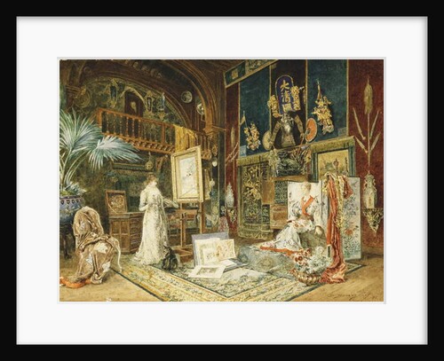 The Studio of Sarah Bernhard, 1885 by Marie Desire Bourgoin