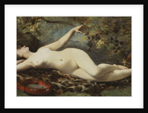 Reclining Nude with Tambourine by Etienne Leroy