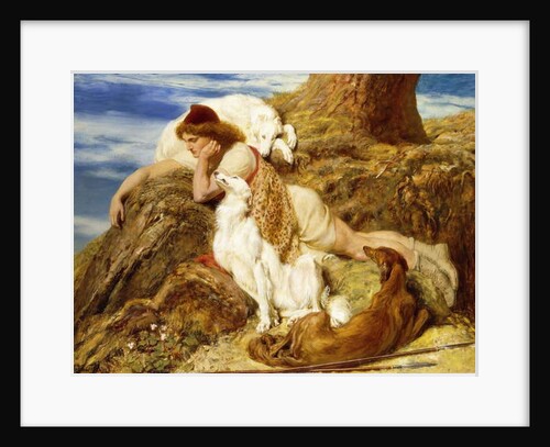 Endymion 'Ah! well-a-day, Why should our young Endymion pine away'-Keats by Briton Riviere