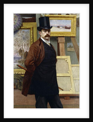 Self Portrait of the Artist in his Studio by Henry Bouvet