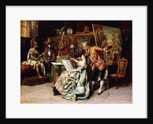 In the Artist's Studio, 1872 by Cesare-Auguste Detti