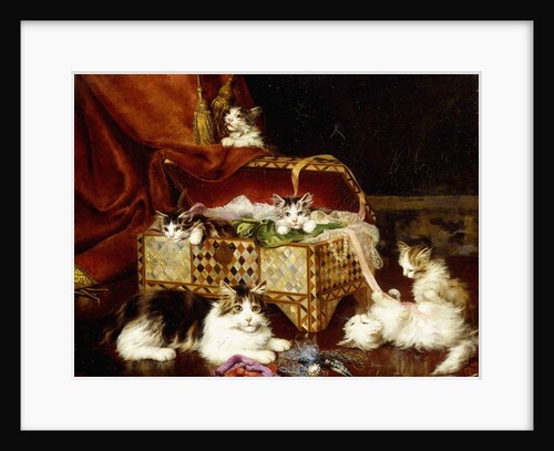The Sewing Box by Jules Gustave Leroy
