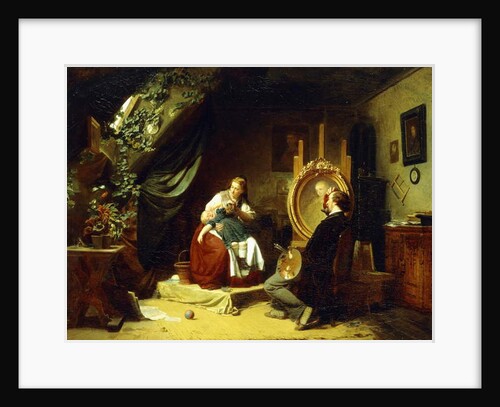 The Restless Little Sitter, c.1860-69 by Ferdinand Meyer-Wismar