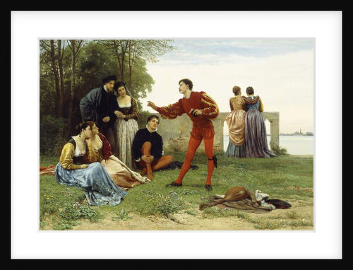 The Recital by Eugen von Blaas