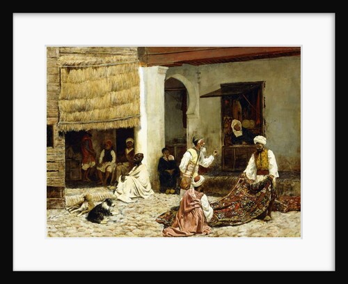 A Rug Bazaar in Tangiers, 1878 by Edwin Lord Weeks