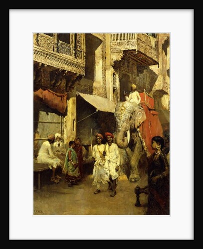 Promenade on an Indian Street by Edwin Lord Weeks