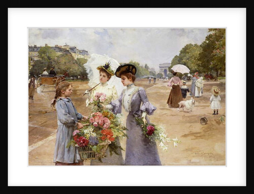 The Avenue of the Bois de Boulogne - Spring Morning, 1902 by Louis de Schryver