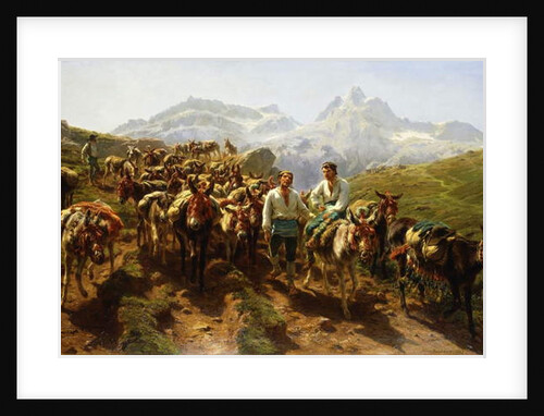 Spanish Muleteers Crossing the Pyrenees, 1857 by Rosa Bonheur