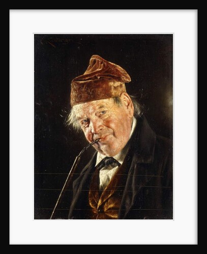 A Man with a Pipe by Carl Kronberger