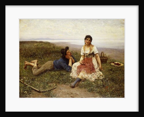 Flirtation, 1887 by Eugen von Blaas